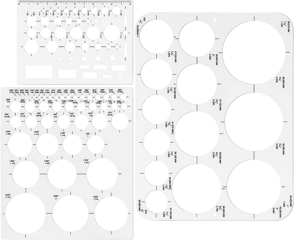 Circle Template Circle round Stencil Templates for Drafting for Office and Schoo