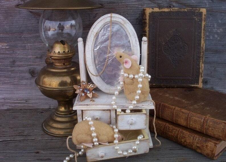 Primitive 3 Styles 4" Rustic Mouse Mice Paper Sewing Pattern Easy to Follow