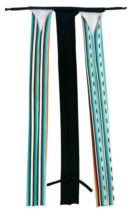 Teal Serape Braid-in Lycra Tail Bag