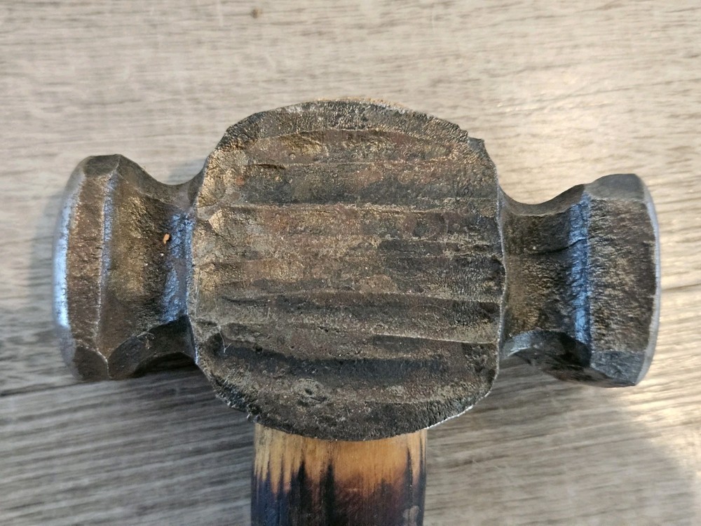Vintage Blacksmith's Hammer Rounding Sledge with Handle