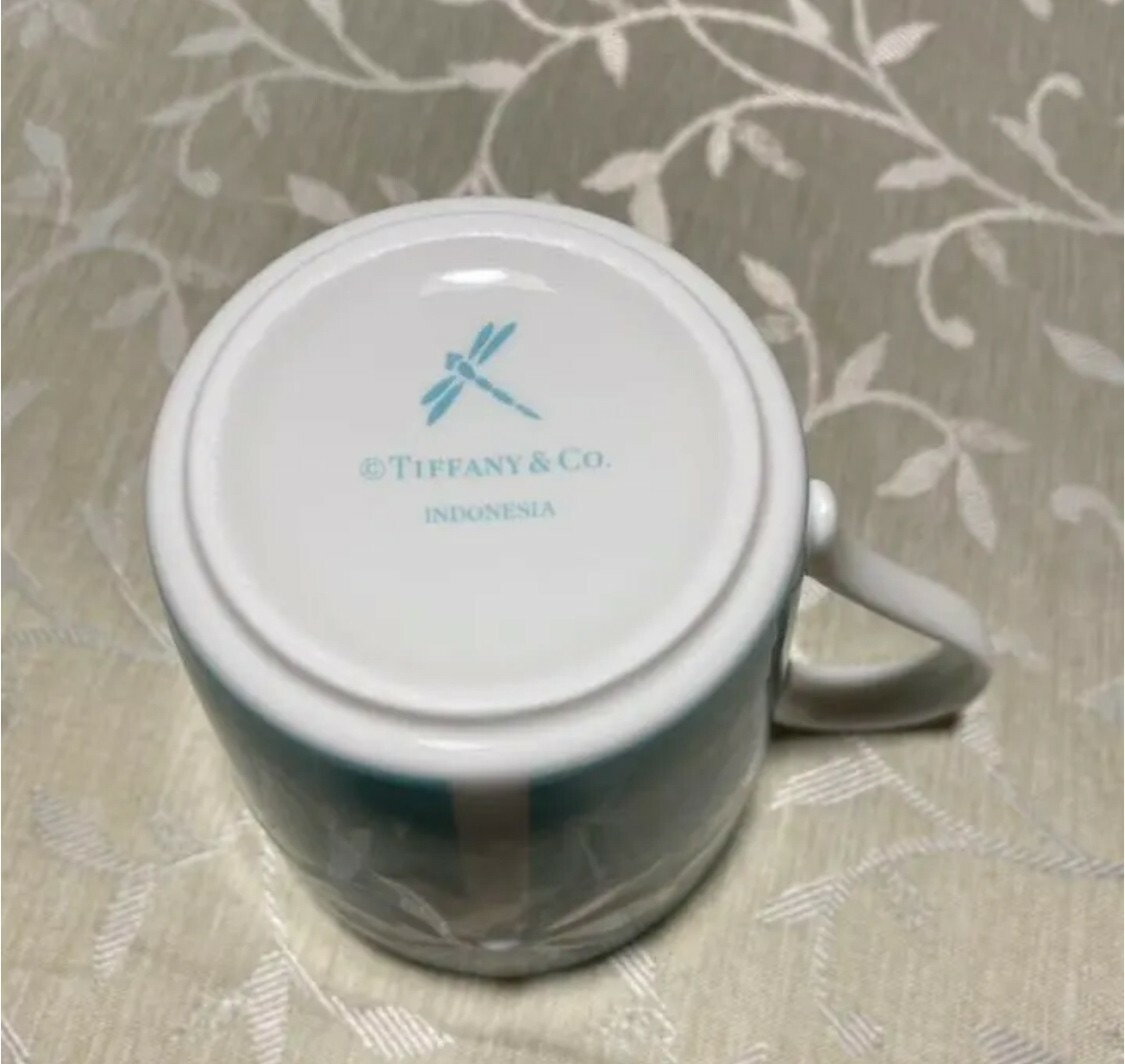 Tiffany & Co. Mug Blue Ribbon Box 2 Mug Cup with BOX From Japan new