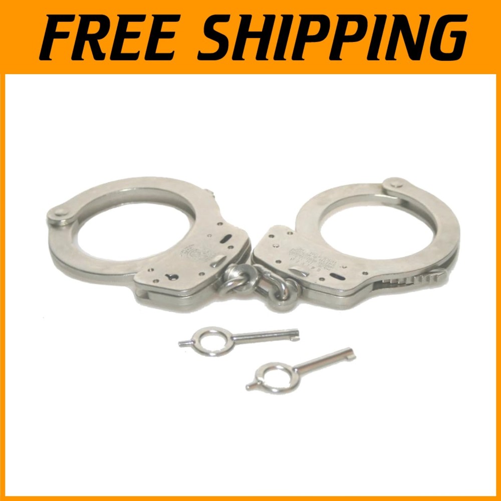 Nickel Chain Handcuffs with Keys