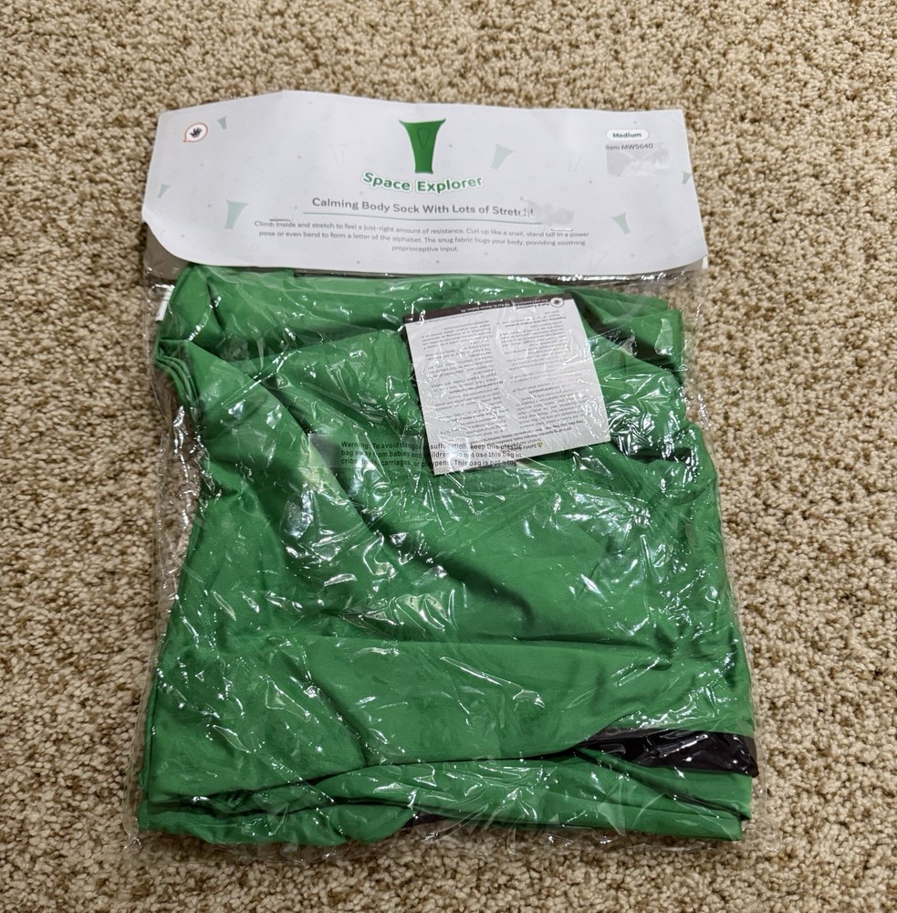 Space Explorer Calming Body Sock Size Medium Green