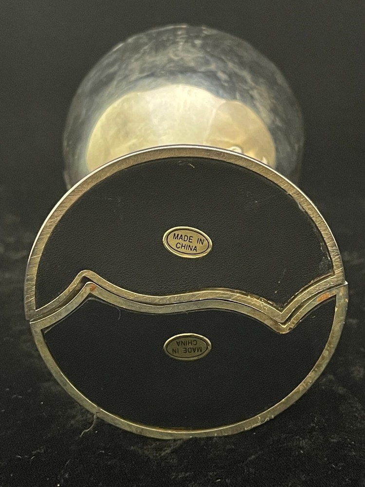 Silver Plated Heart Shape Wedding Double Toasting Chalice