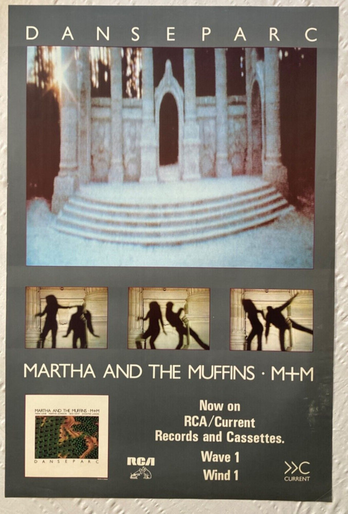 Martha And The Muffins M+M 1983 Promo Poster Danseparc
