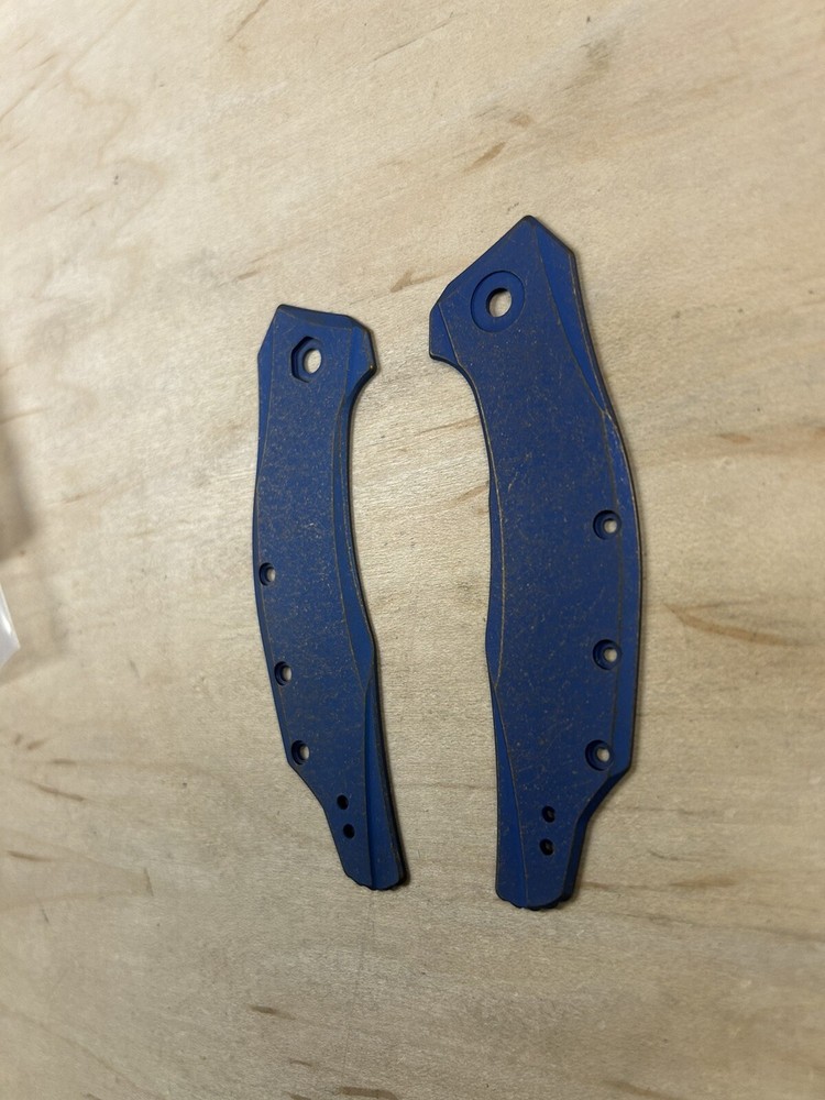 Custom Antique Anodized Titanium Zero Tolerance 0357 Handle Scales