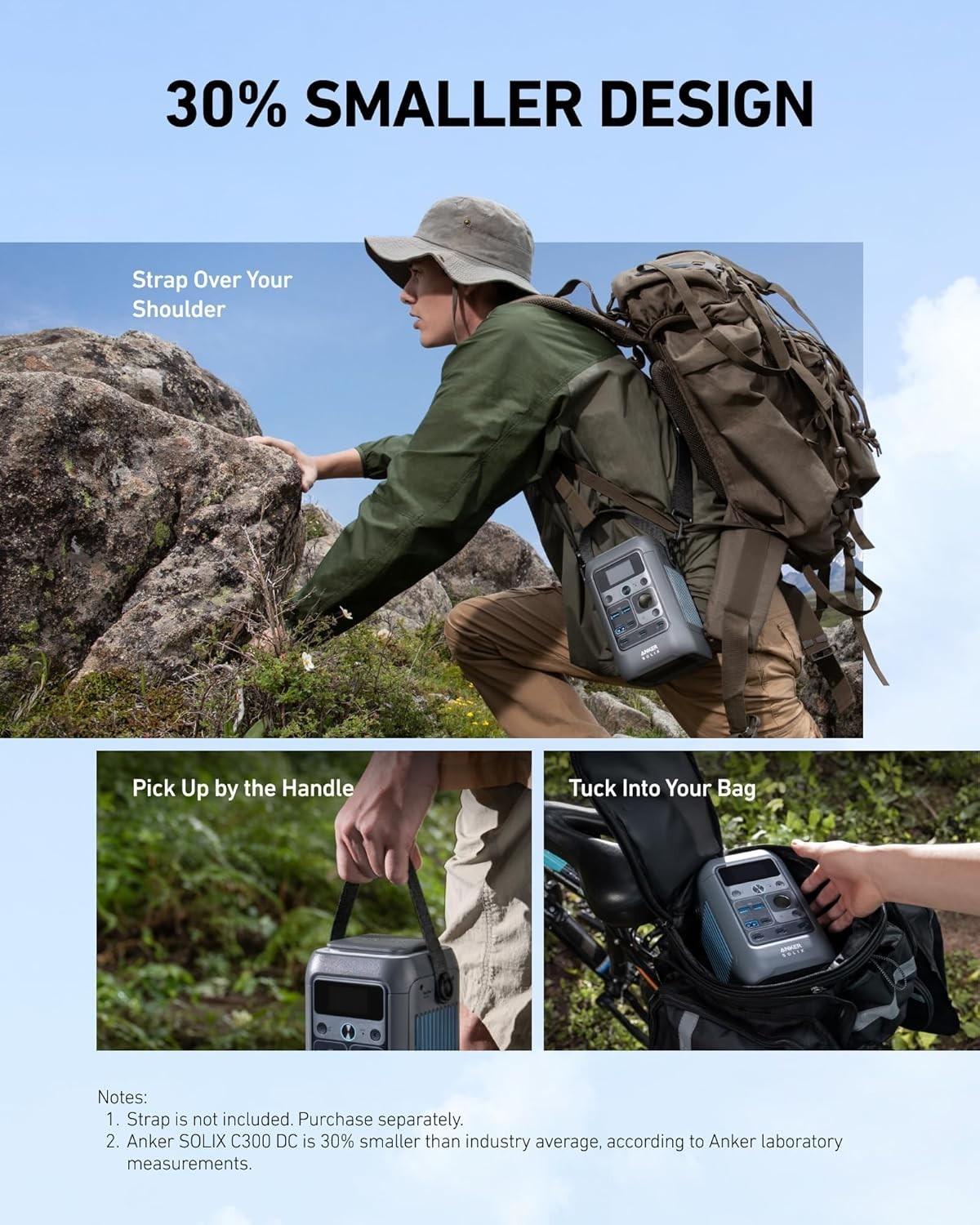 Anker SOLIX C300X DC Portable Power Station 288Wh - Black - NEW SEALED