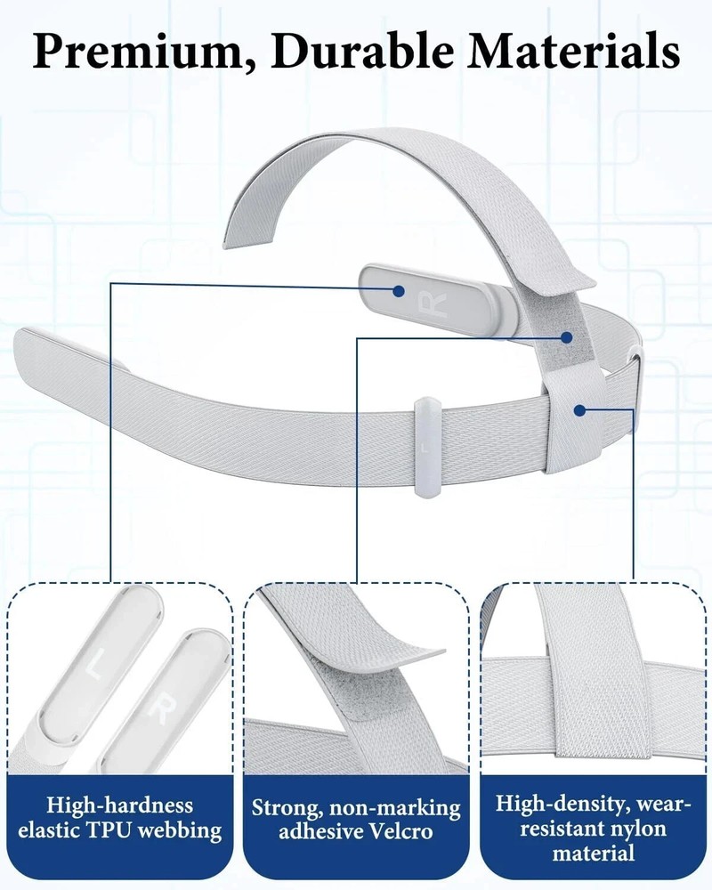 Head Strap for Oculus Quest 2 Headset, Original Replacement Meta Quest 2 Head St