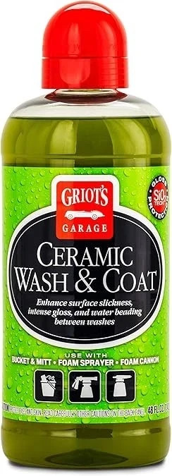 Griot's Garage Ceramic Wash and Coat for All Car Exterior Surfaces, Lubricant