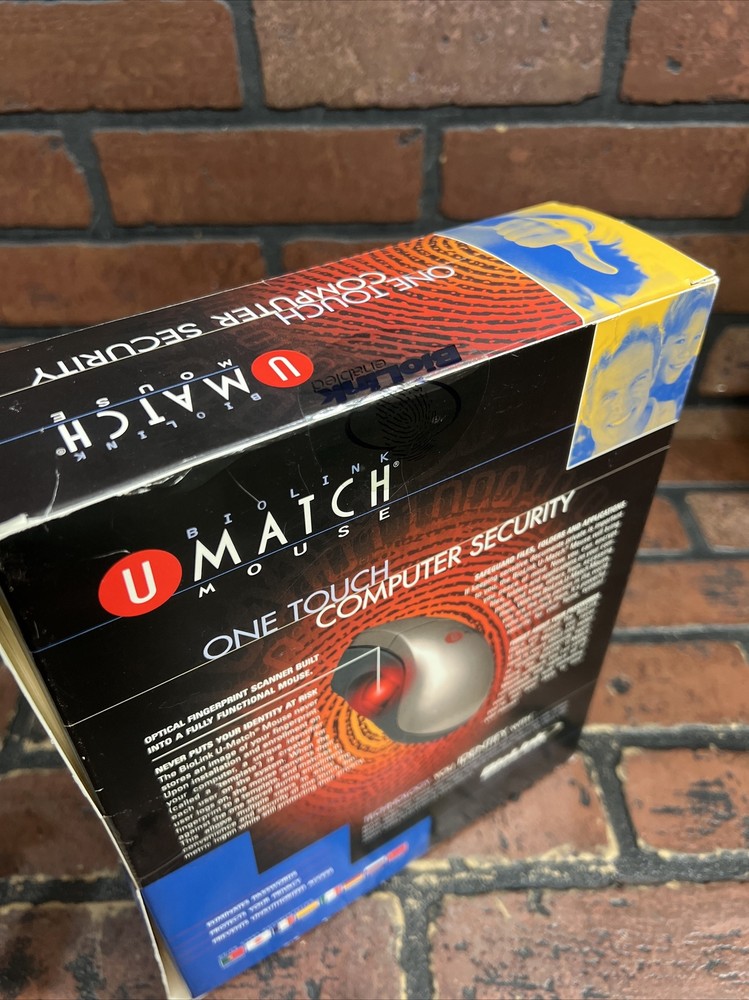 U-Match BioLink Security Mouse Fingerprint Scanner #UMSER