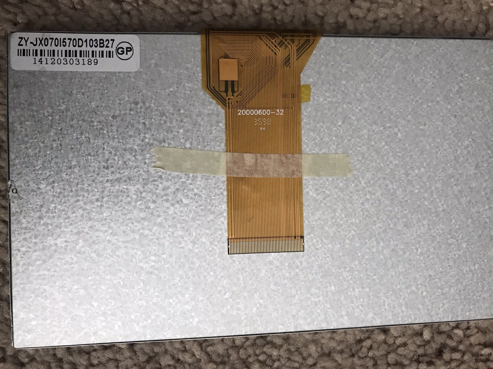 New 7” TFT LCD PANEL ZY-JX701570D103B