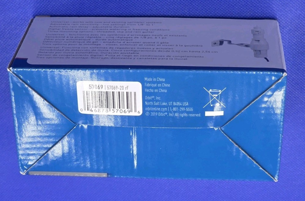 Orbit 57069 Rain/Freeze Sensor Universal Automatic-Open Box New