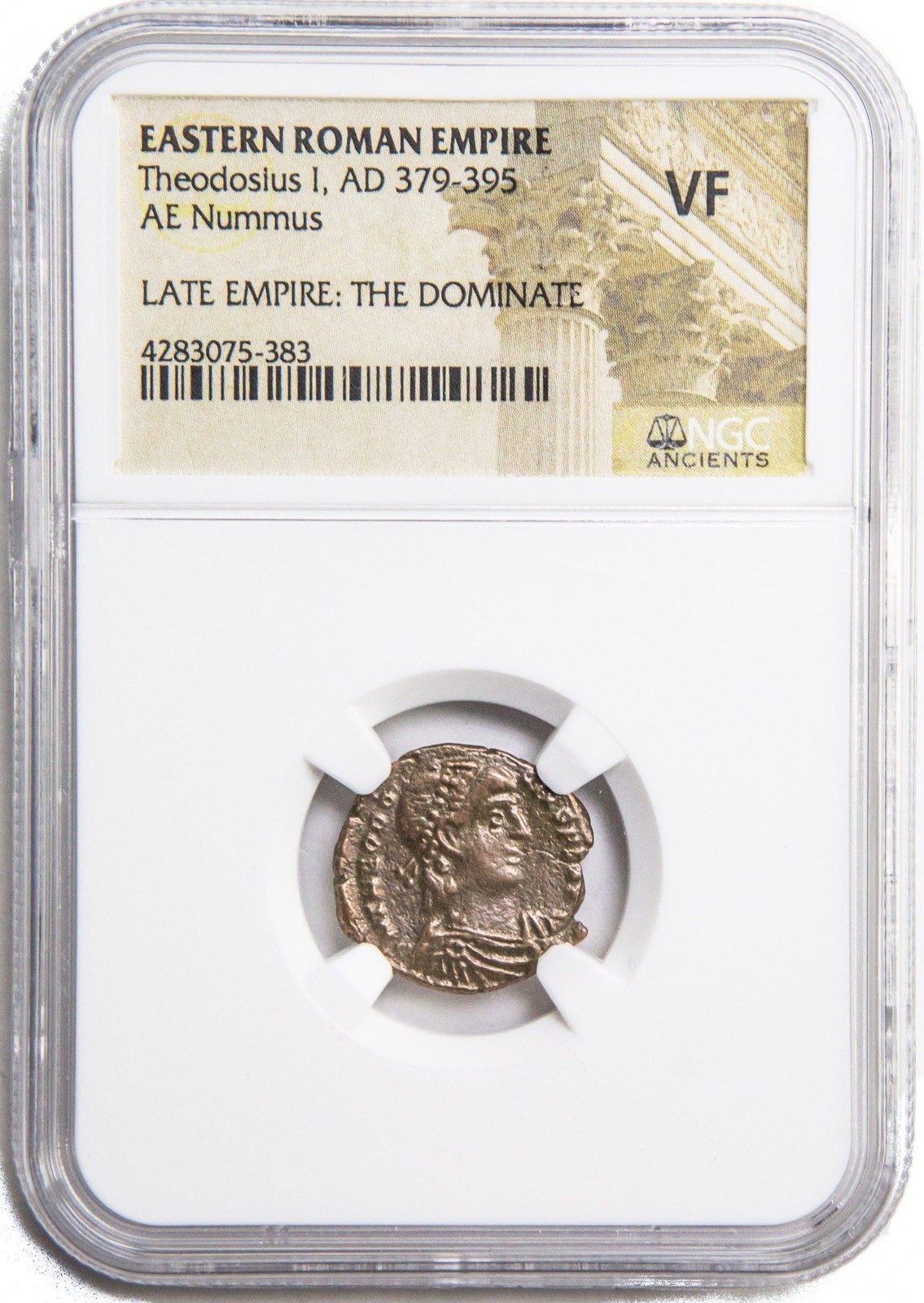Collectible Roman Ae Coin of Theodosius I (AD 379-395) - NGC VF Graded