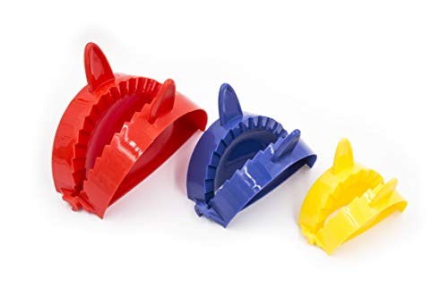 BTaT- Dough Press Set, 3 Pack, Dumpling, Empanada, Pastry Assorted Colors 1