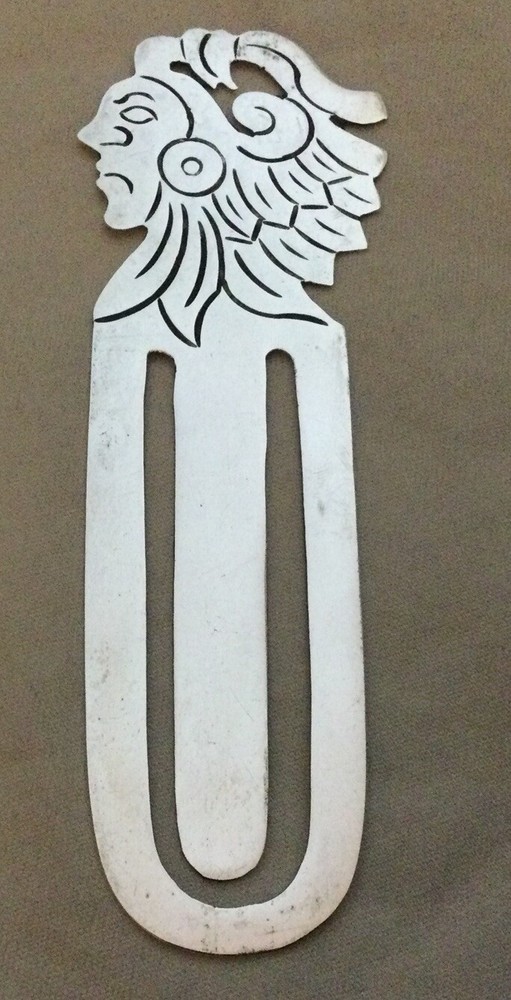 Sterling Silver Bookmark - Mexico, Aztec Warrior, TM-285