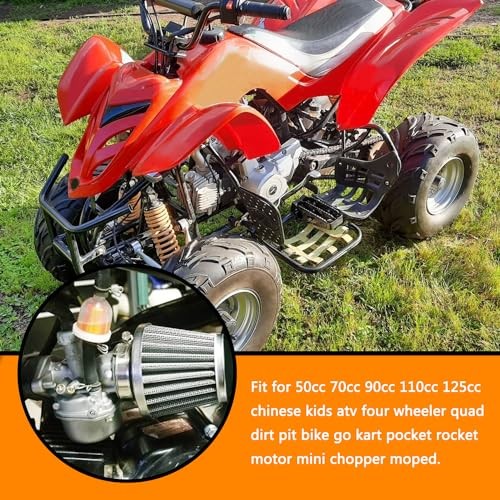 PZ19 Carburetor Carb Air Filter Fuel Line Kit for 50cc 70cc 90cc 110cc BLACK