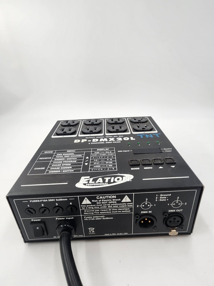 ELATION PROFESSIONAL DP-DMX20L 4 CHANNEL DMX PACK