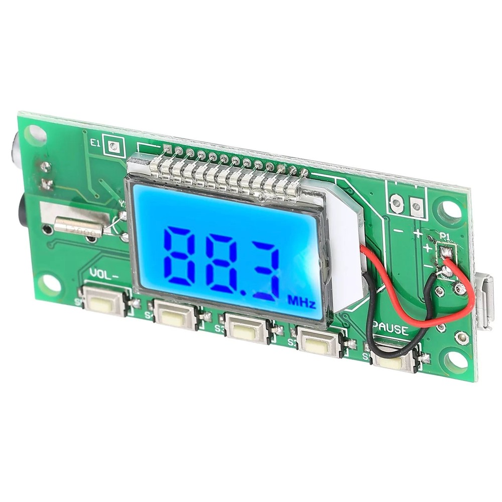 FM Transmitter Module 3-5V With LCD Display Board Digital FM Radio Replacement