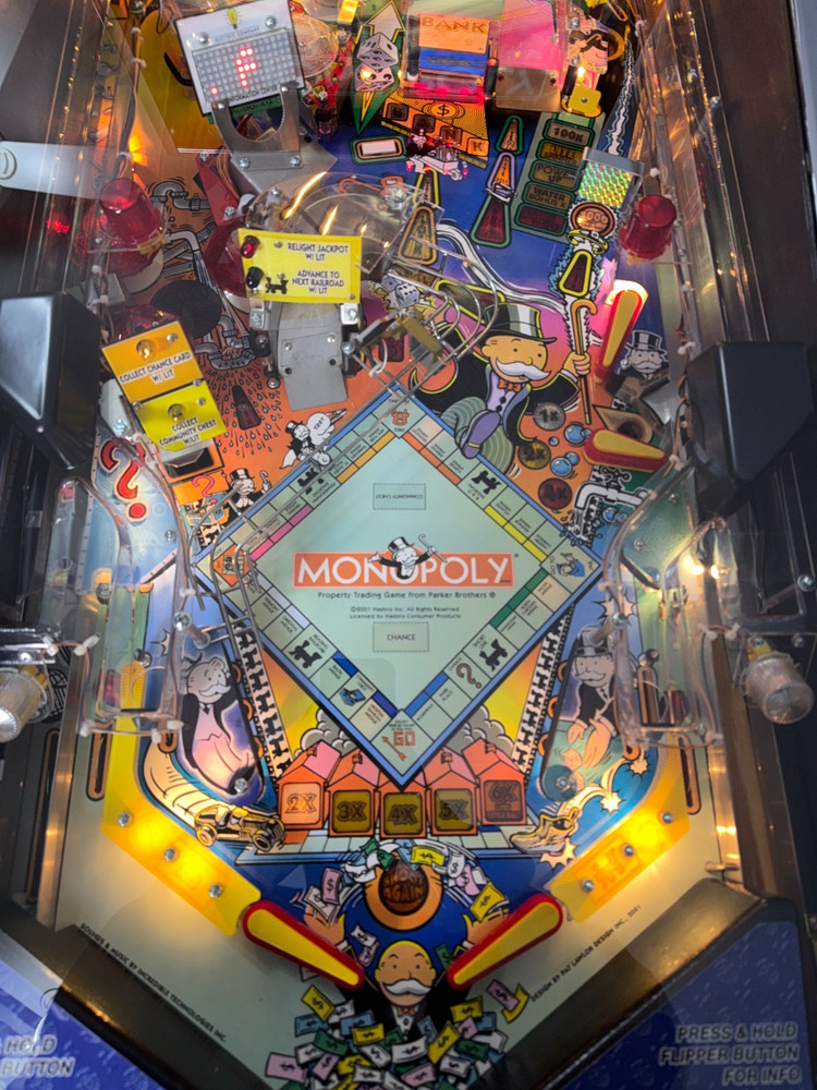 Platinum Edition Monopoly Pinball Machine