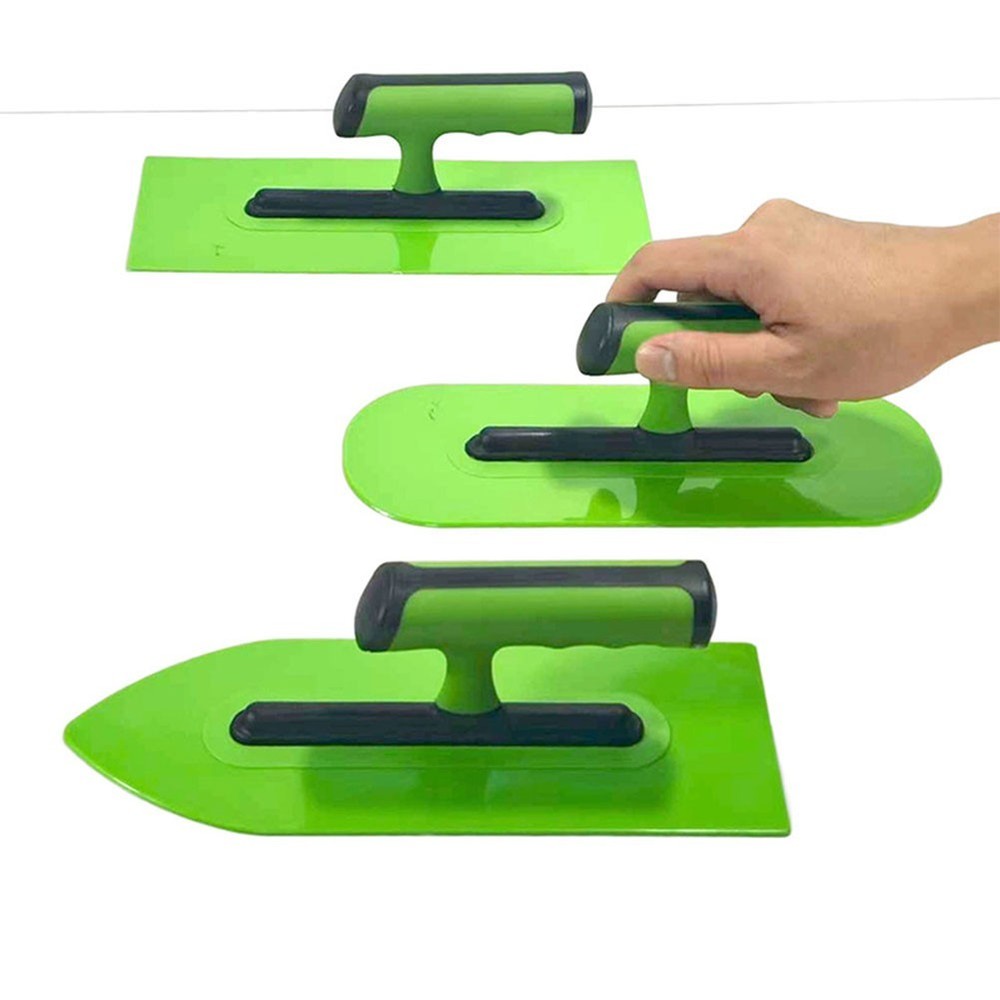3 Plastic Plastering Trowels Lightweight Tools for Cement Application 25cm
