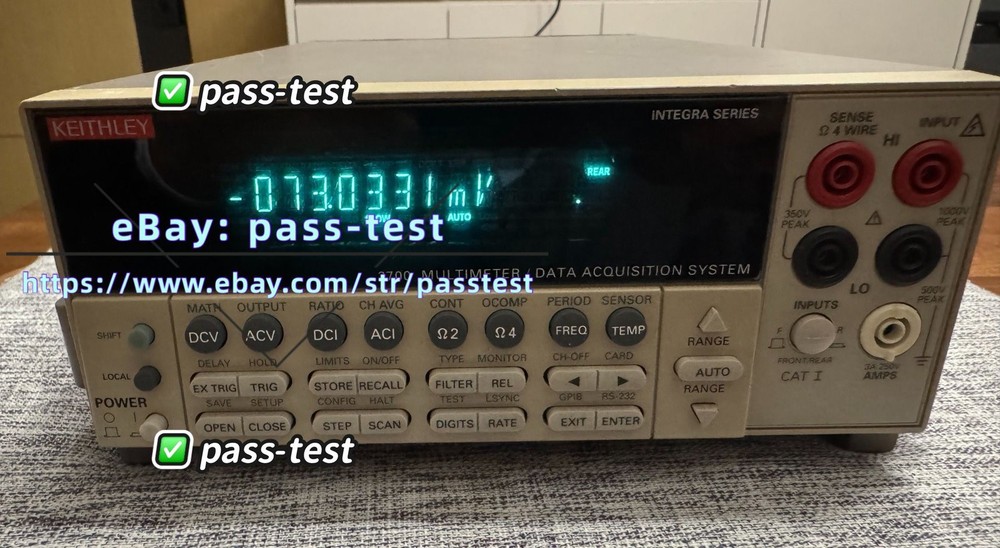 Keithley 2700 Data Logger.. #pass
