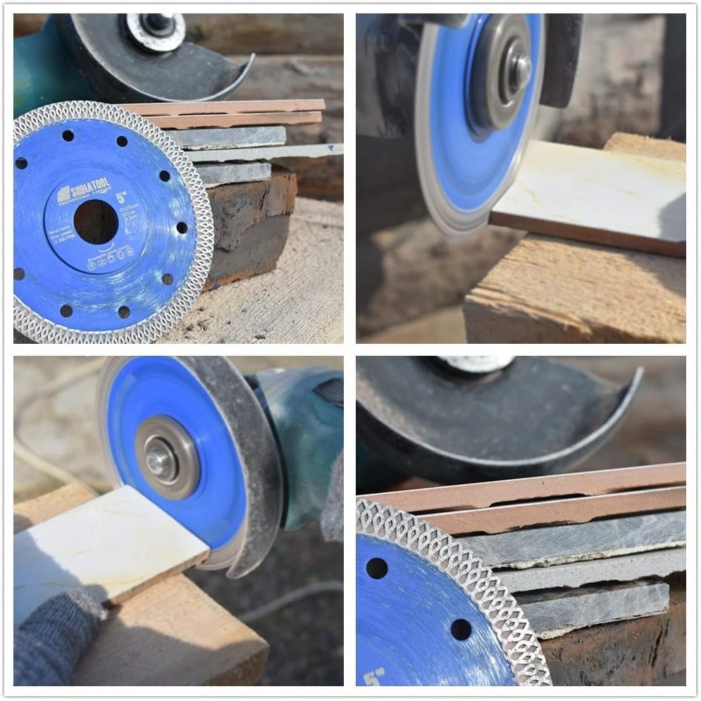 High-Performance 12" Diamond Cutting Disc for Ceramic & Marble - Turbo Segments