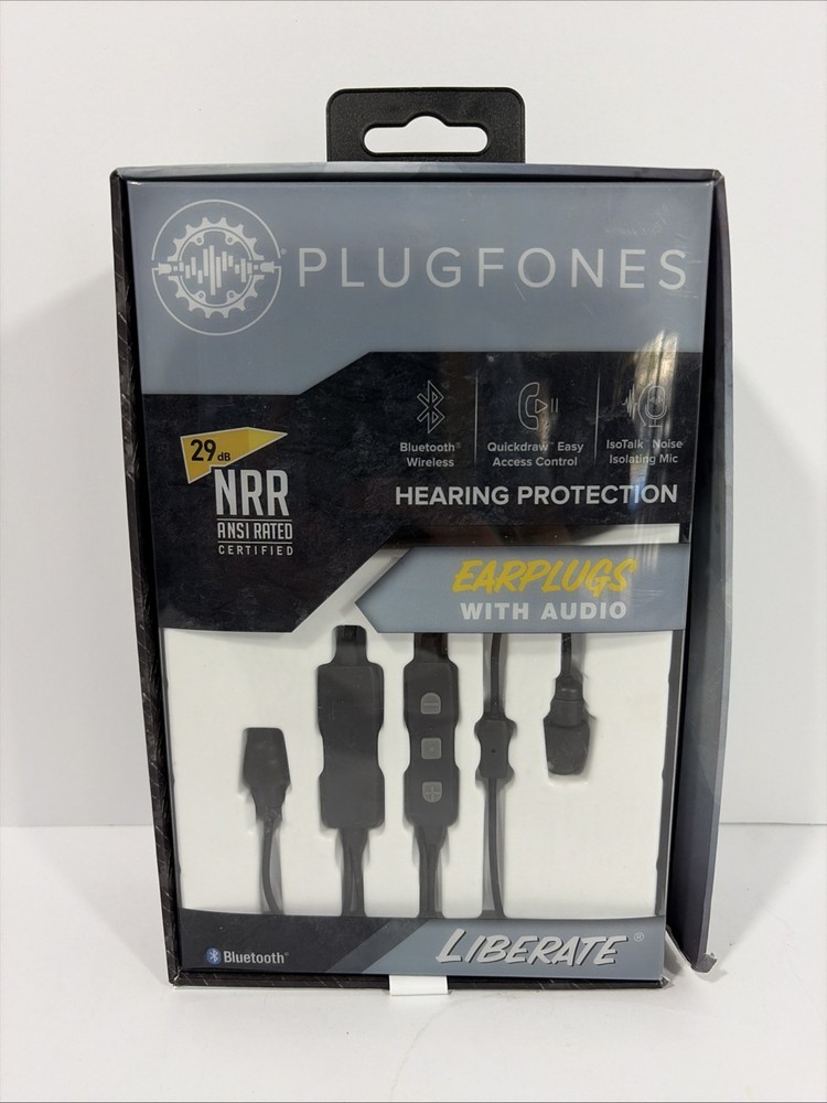 Plugfones Liberate Bluetooth Ear Plugs- 29dB