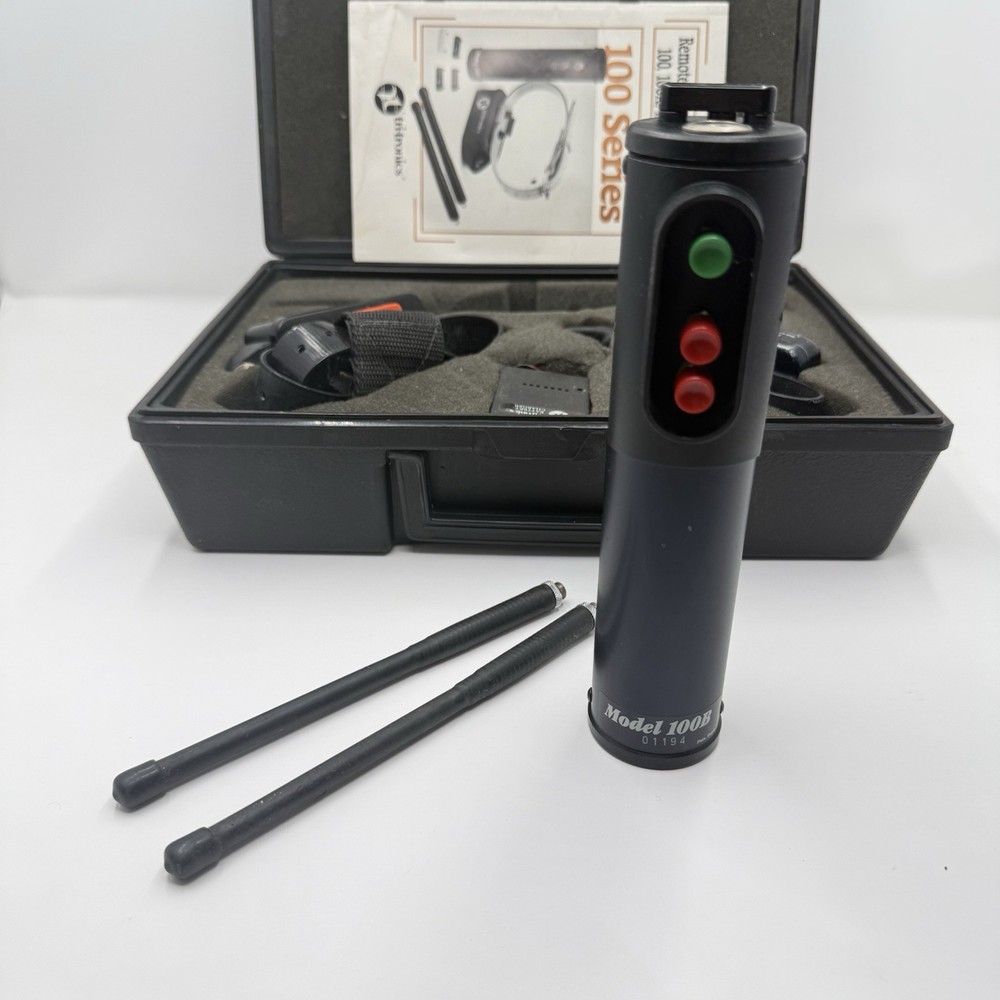 Tri-Tronics 100B Dog Training Collar System CU 4 Receiver Case Tested