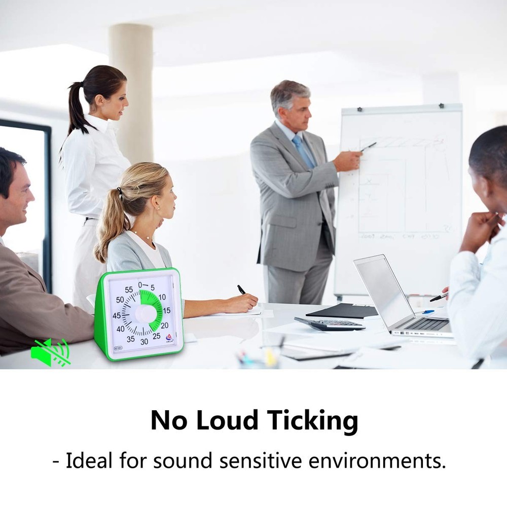 AIMILAR 60 Minute Visual Timer-Silent Timer Time Management Tool for Classroom