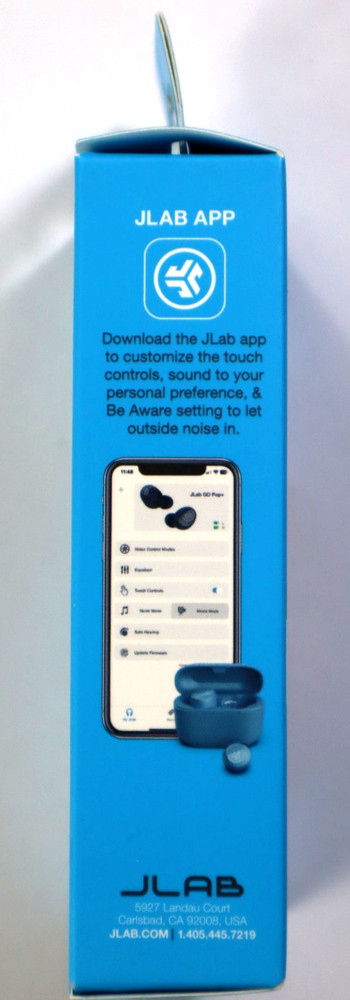JLab Go POP True Wireless Earbuds - Blue