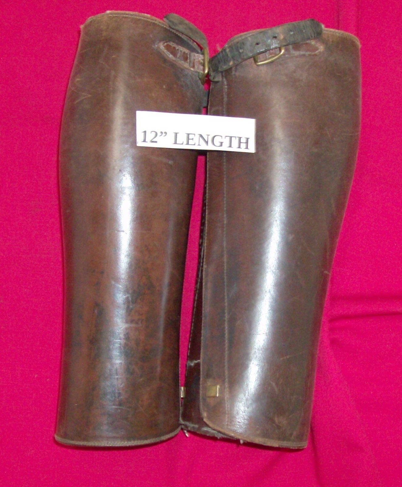 Puttees, leather, officer WW 1- FREE SHIPPING