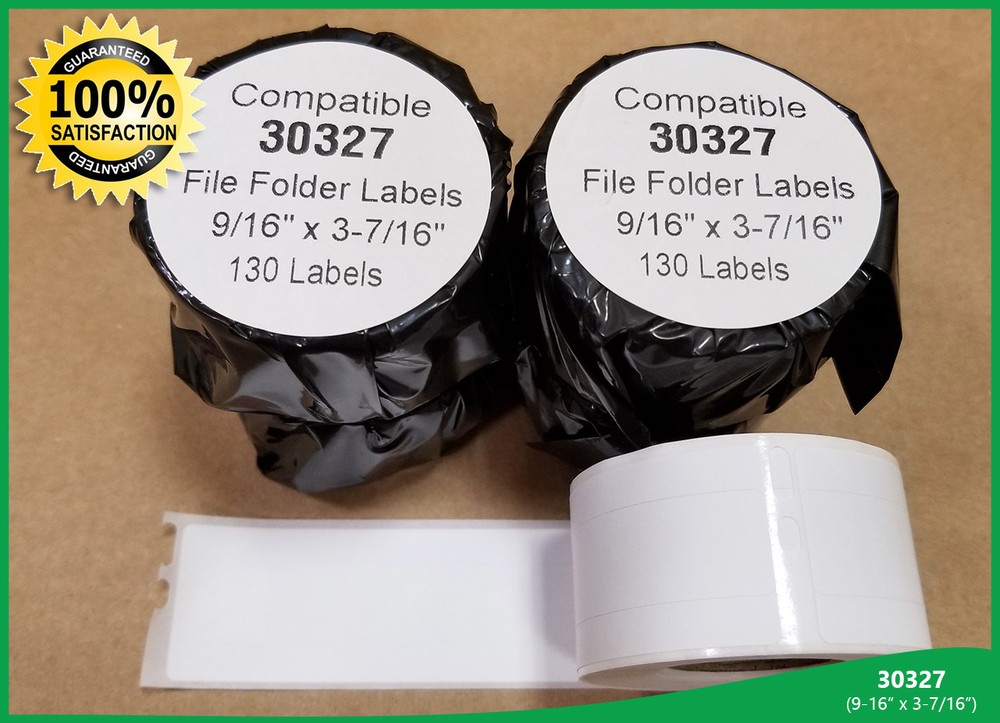 File Folder Labels 8 Rolls 130 per roll Compatible w/ Dymo® Printers 30327