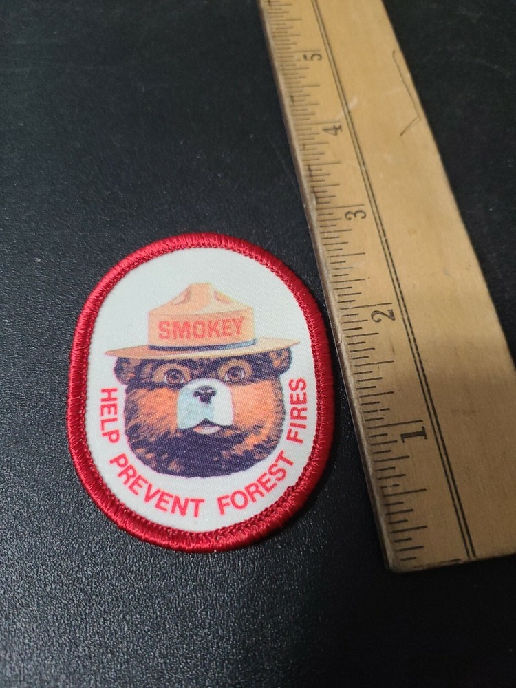 Vintage Smokey The Bear Forest Fire Prevention Patch