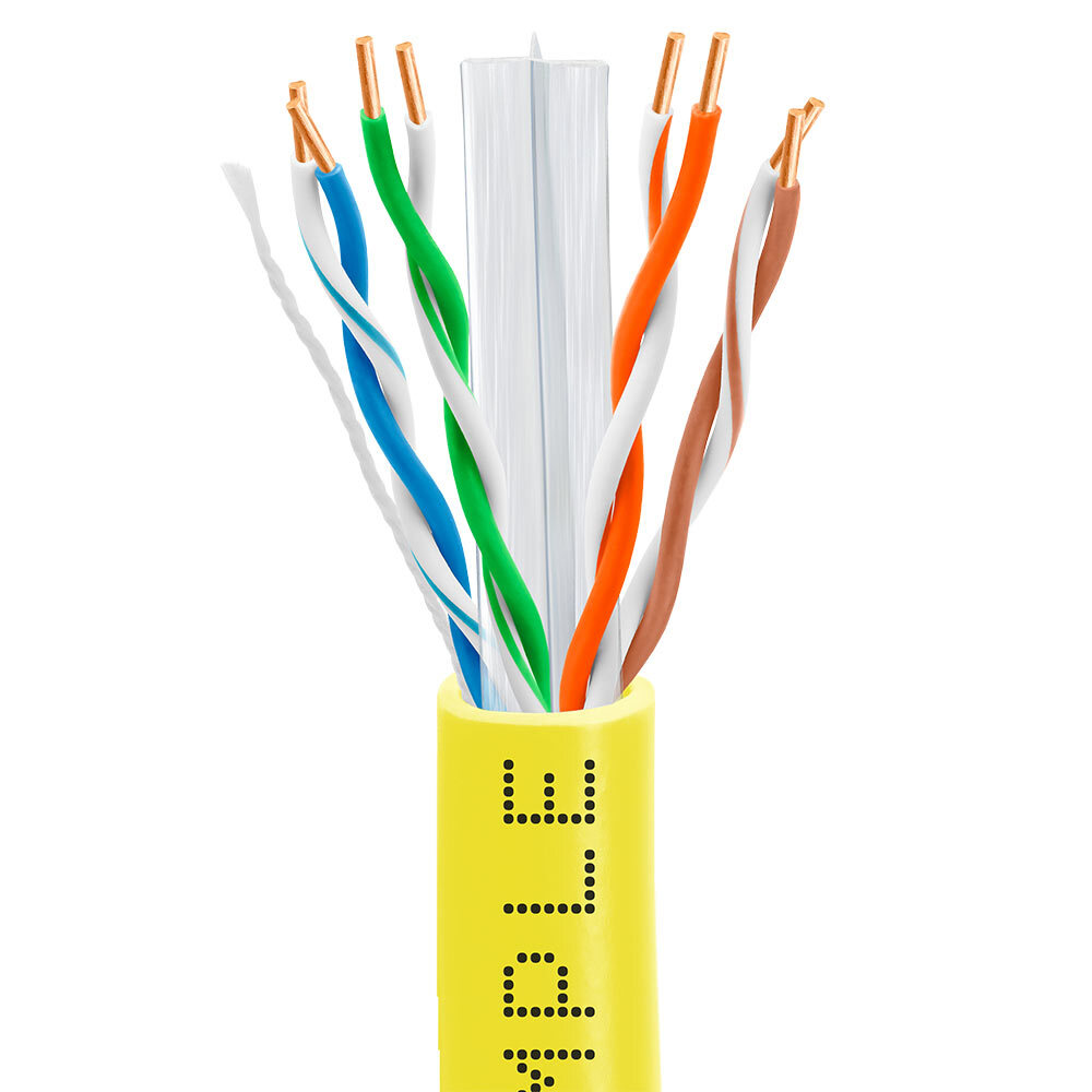 1000ft Cat 6 Ethernet Cable CCA Network Cable 550MHz CMR Cat6 Cord