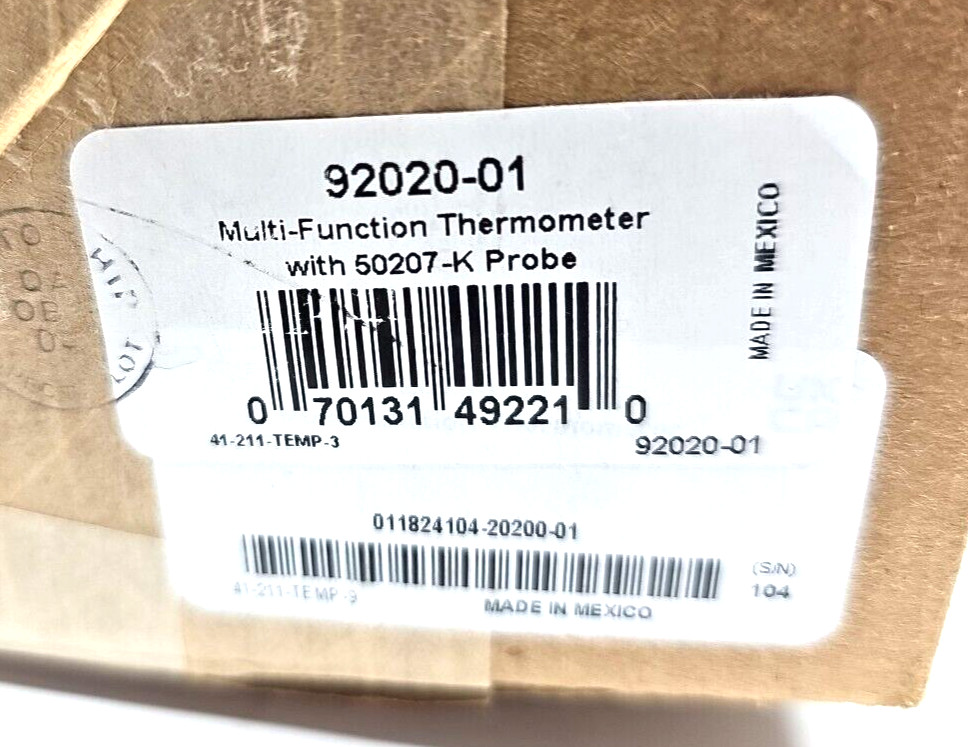 Emerson Multi Function Thermometer 20200 Gray 92020-01