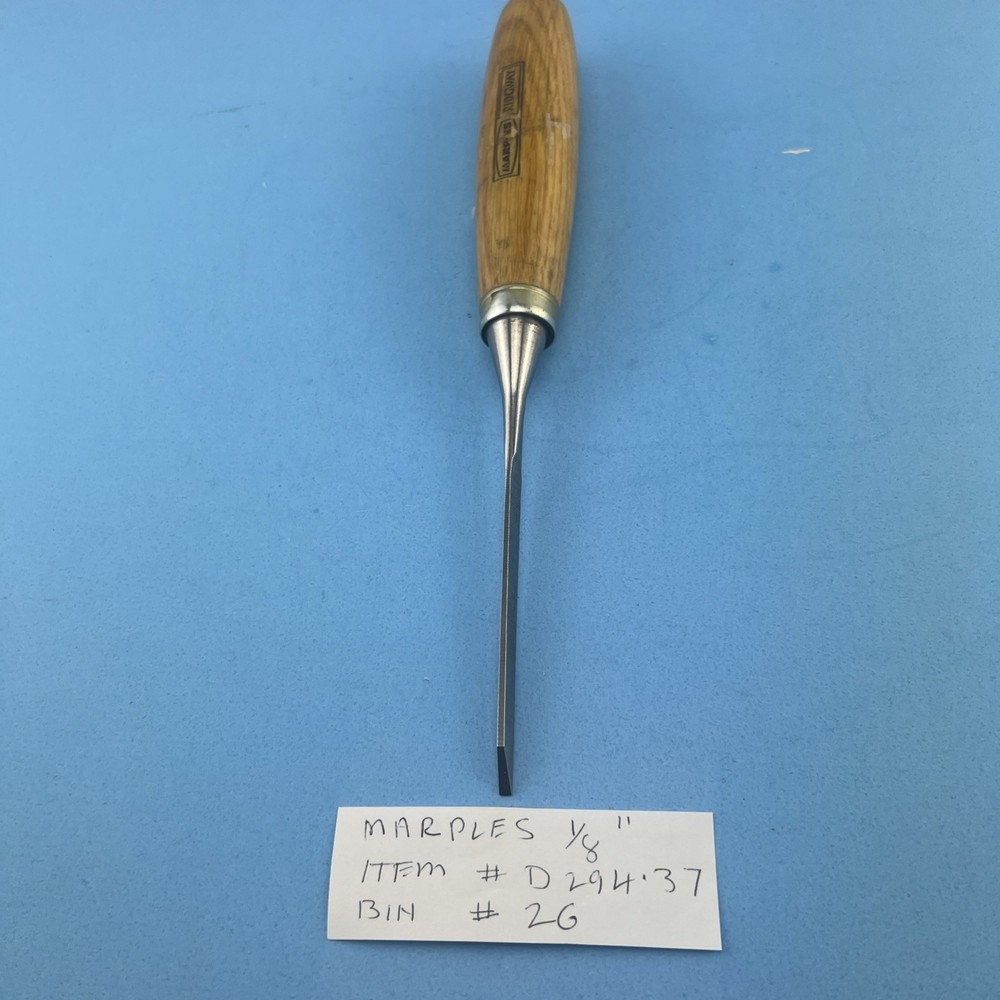 VINTAGE RARE SMALL 1/8'' WIDTH MARPLES CHISEL ,UK .