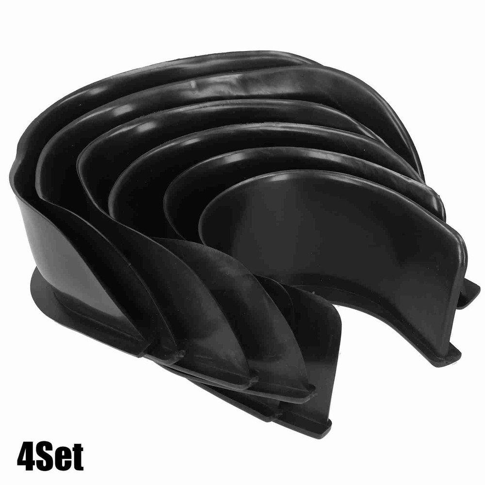 4Set Black Billiard Table Liners Replacement Pocket Corner Pool Cue YWCV