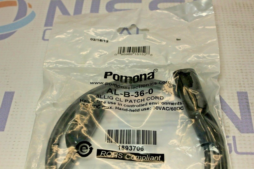 POMONA AL-B-36-0 ALLIGATOR CL PATCH CORD