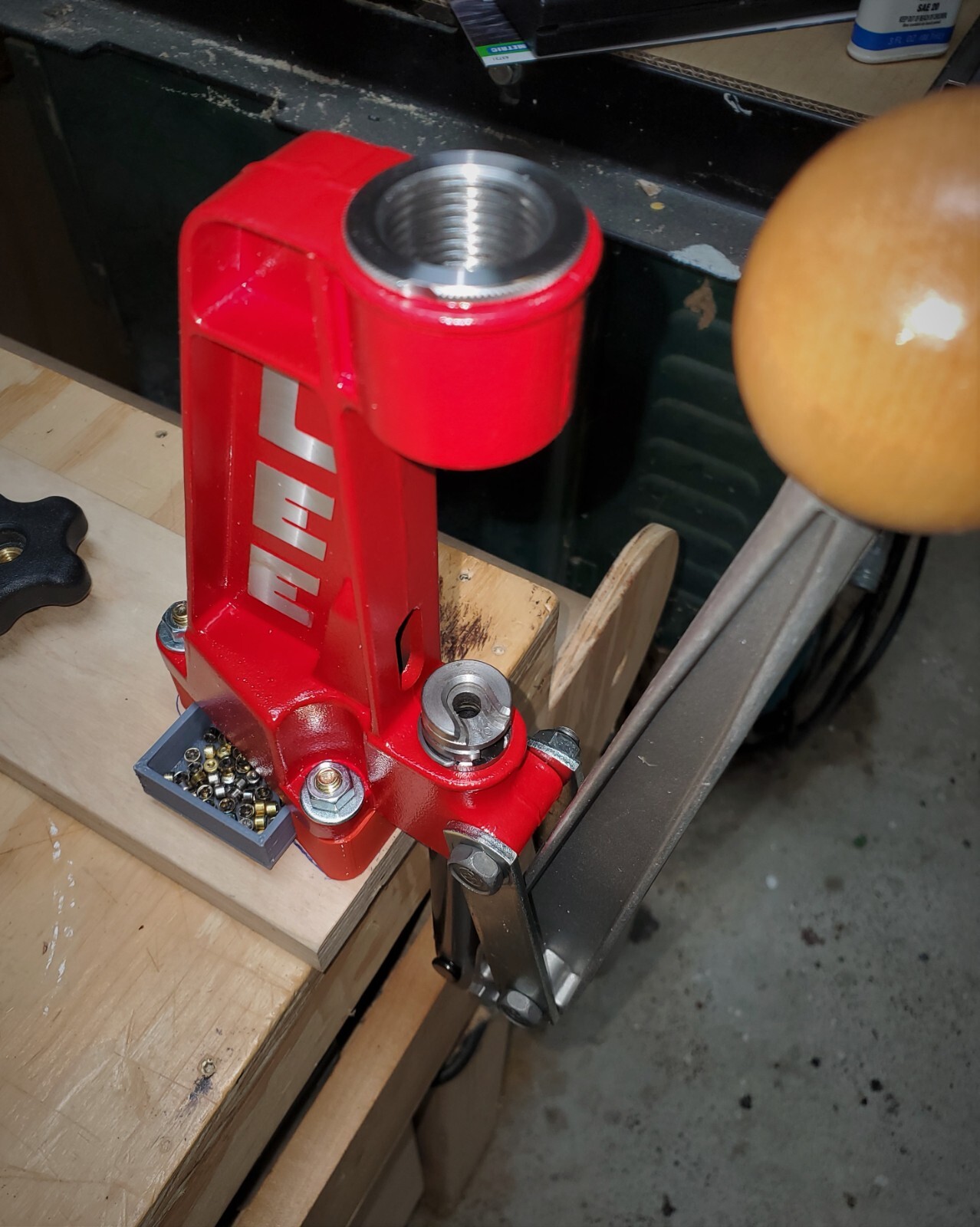 Lee Single Stage Press Reloader Primer Catcher and NEW Spent Primer Bridge combo