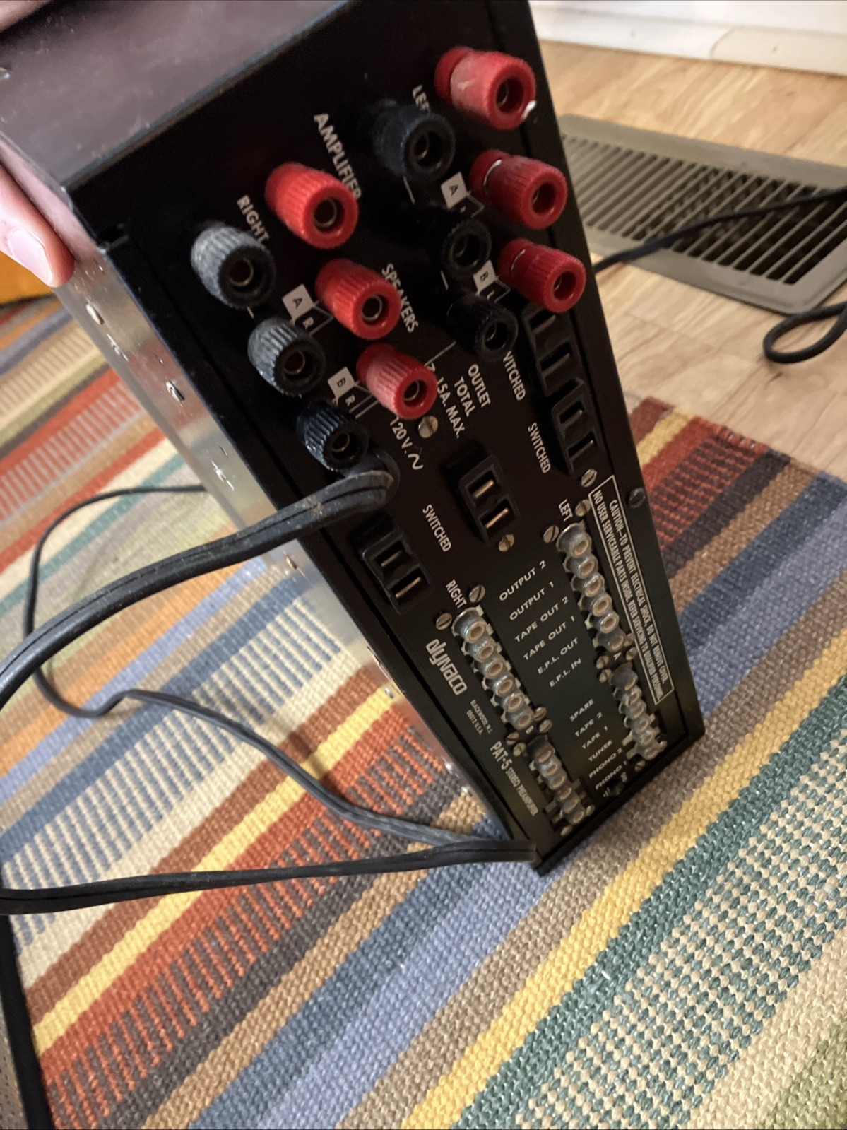 Vintage Dynaco PAT-5 Audio Stereo Preamplifier - operation not known