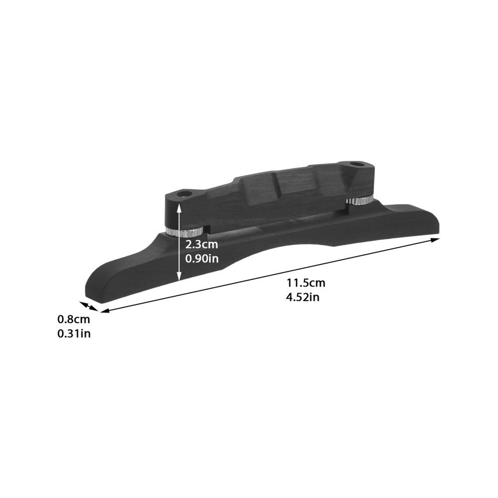 Mandolin Part Replacement Bridge Ebony Stringed Instrument Parts