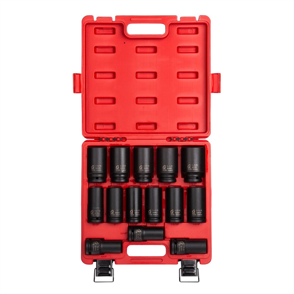 Sunex 4638 14-Piece 3/4" Drive Deep Impact Socket Set
