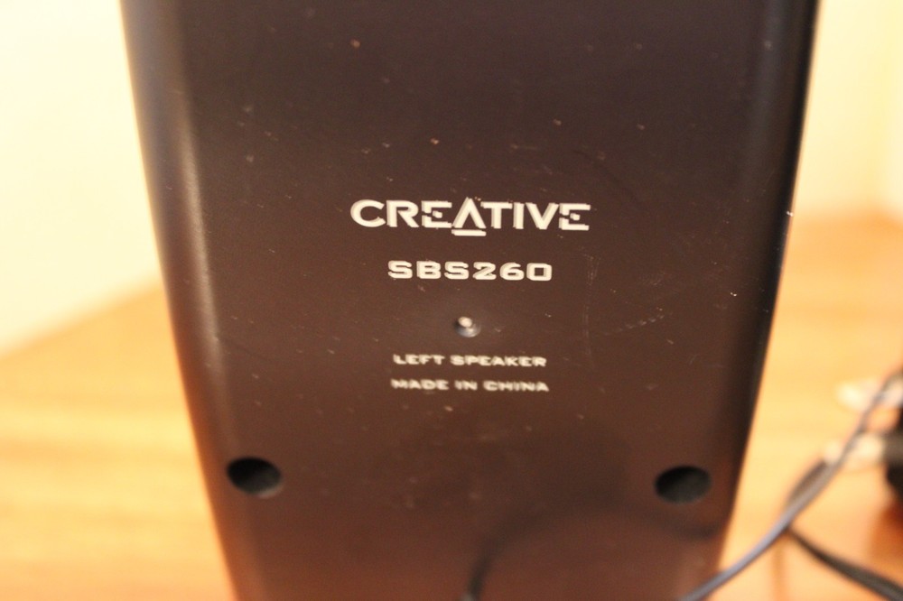 Creative SBS 260 Computer Speakers Tested Fully Functioning