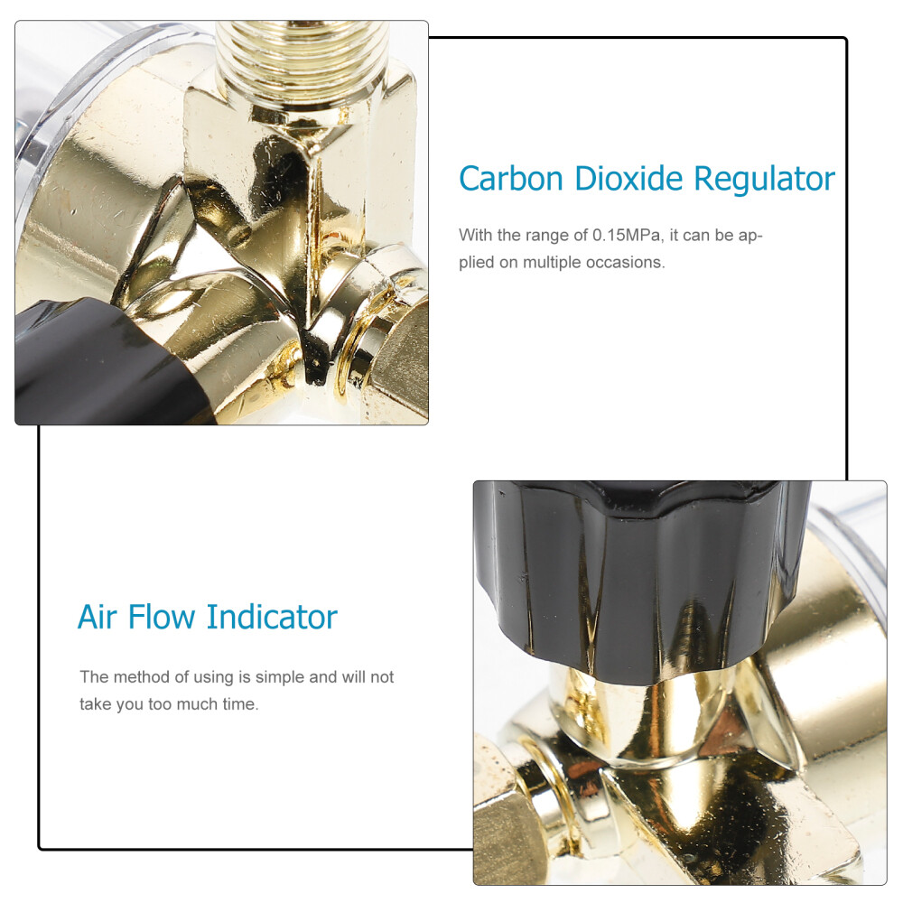 Nitrogen Flow Meter for Brazing Welding Flowmeter Regulator 1/4PT 0.15MPA 7mm