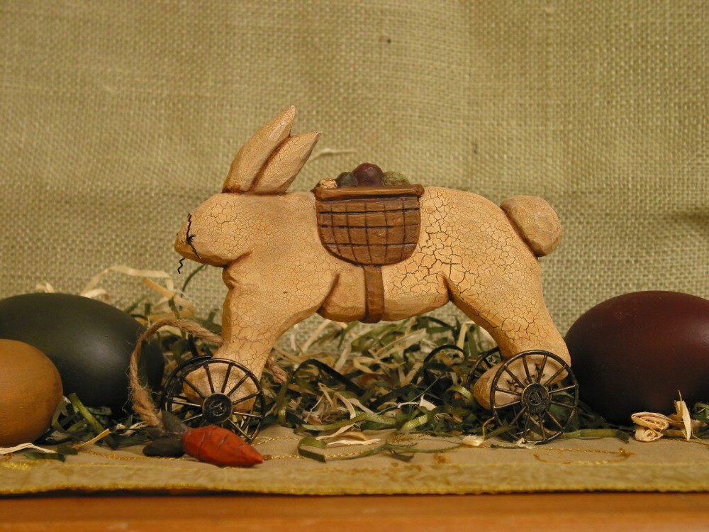 Rustic Running Rabbit by Whispering Pines Carving
