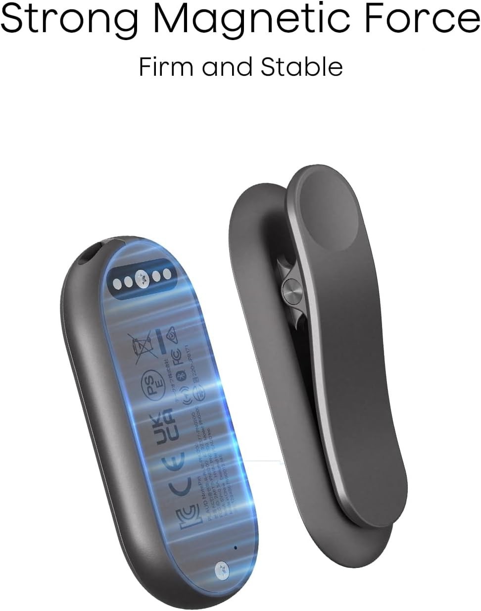 PLAUD NotePin AI Voice Recorder Magnetic Clip & Pin Set, Gray Accessory Kit