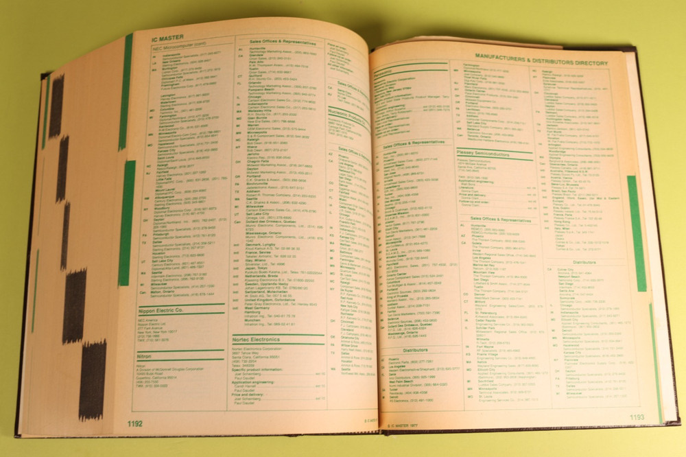 IC Master Book 1977 Computer Chip Collector's HC Bible Microprocessor Memory