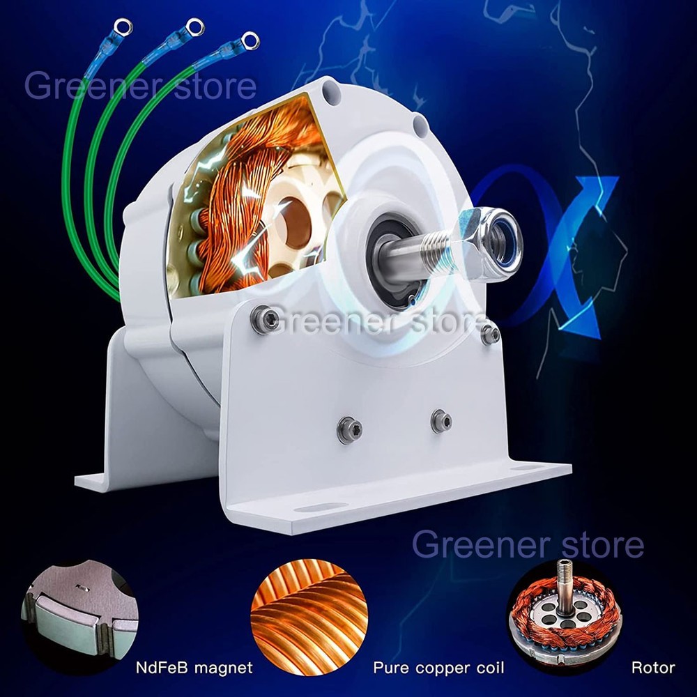 48V 8000W Alternator Three-Phase Synchronous Permanent Magnet Gearless Generator