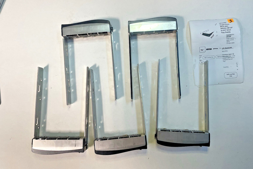 MISC SERVER HD TRAYS MIXED LOT