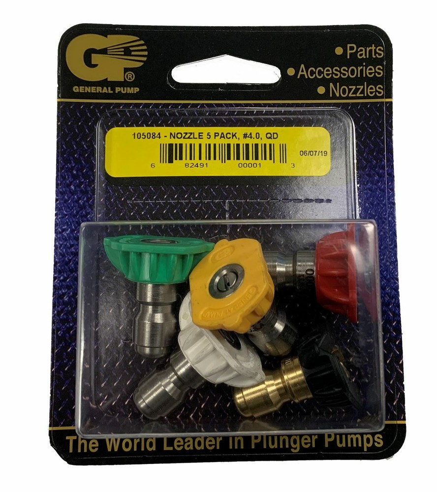 GP 105084 #4.0 Quick Connect (Q) Spray Nozzle 5-Pack